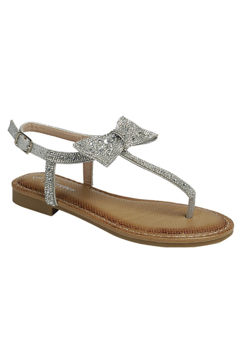 Silver Love That Rhinestone Sandals