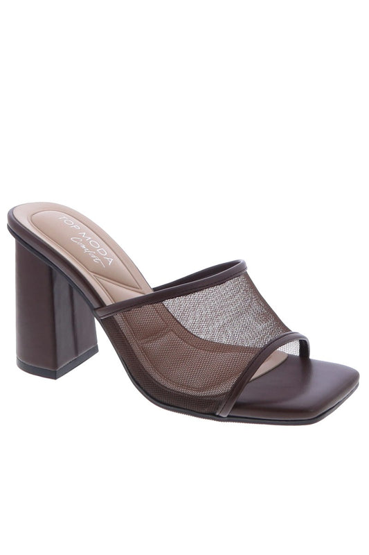 Brown Meant To Be Mesh Heels