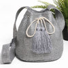 Straw Crossbody Bucket Bag - 3 Colors