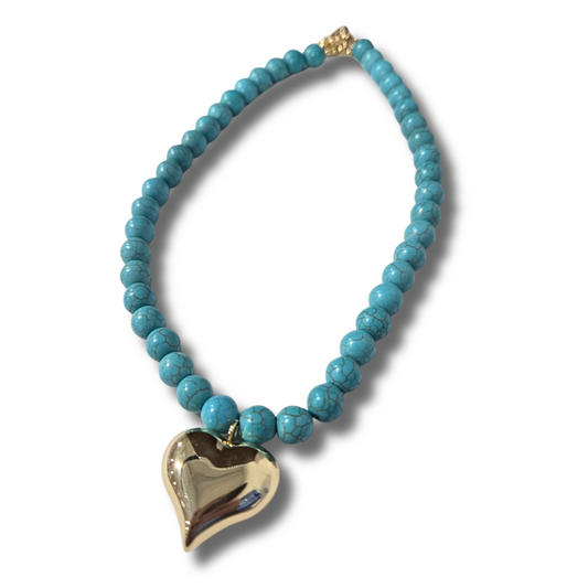 Desert Heart Turquoise Necklace