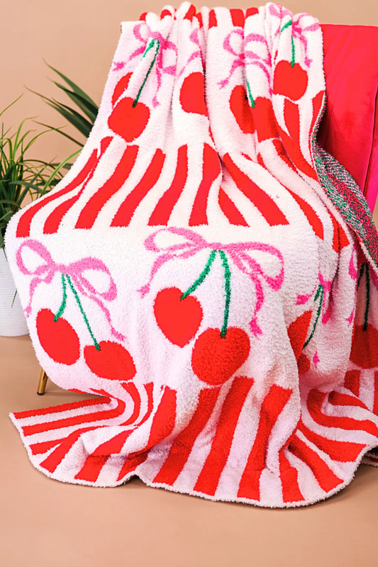 Red Cherry Bomb Blanket