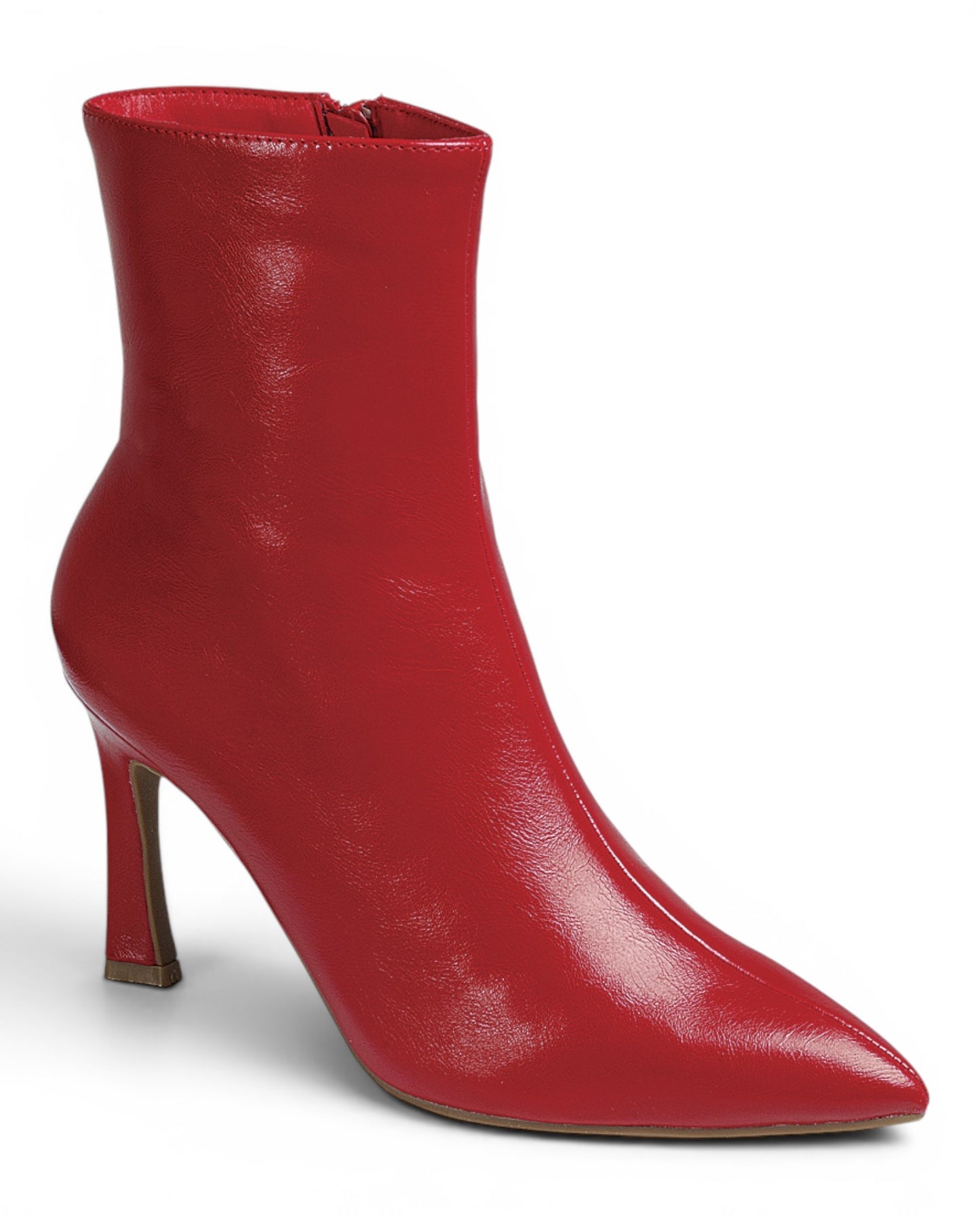 Red Making Headlines Ankle Boots