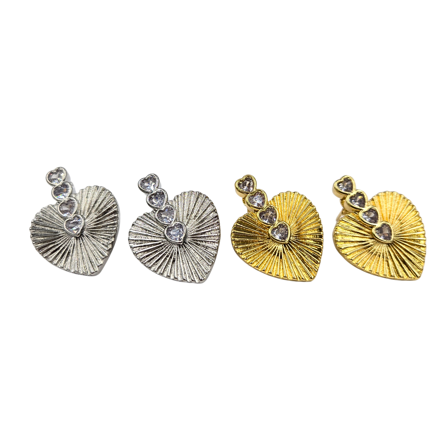 Lauren Kenzie - Zoey Heart Earrings (2 colors)
