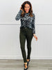 Black Leopard Print Velvet LS Top (Reg & Plus)