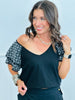 Flutter Sleeves Embroidered Top (Reg. & Plus)- 2 Colors