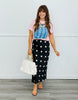 Polka Dot Satin Maxi Skirt (Reg.)-2 Colors