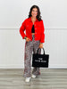 Leopard Red Side Stripe Pants (Reg. and Plus)