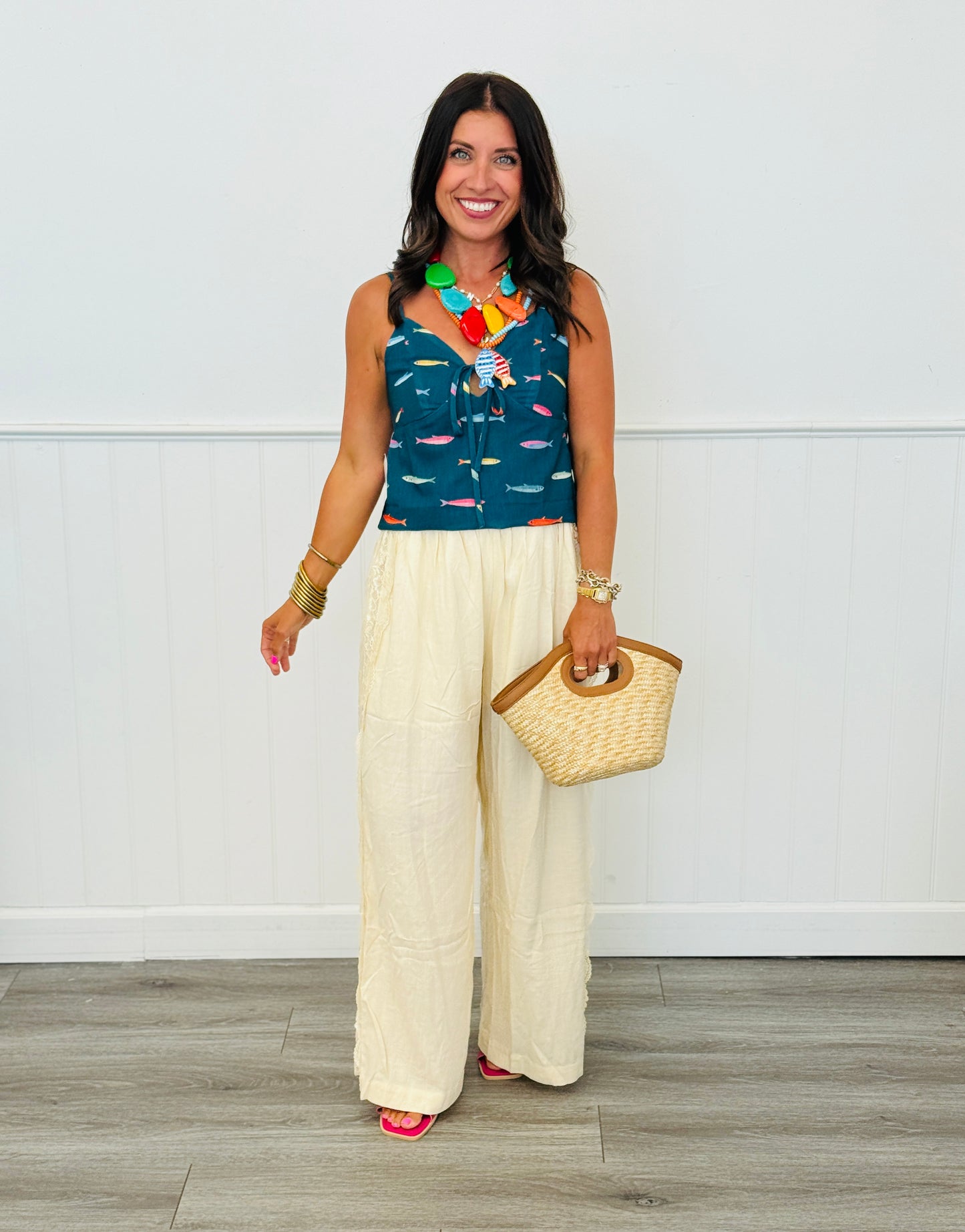 Ivory Side Lace Pants (Reg.)