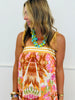 Orange/Pink Printed Maxi Dress (Reg.)