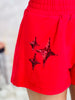 Queen Of Sparkles Red Sparkle Logo Shorts (Reg. and Plus)