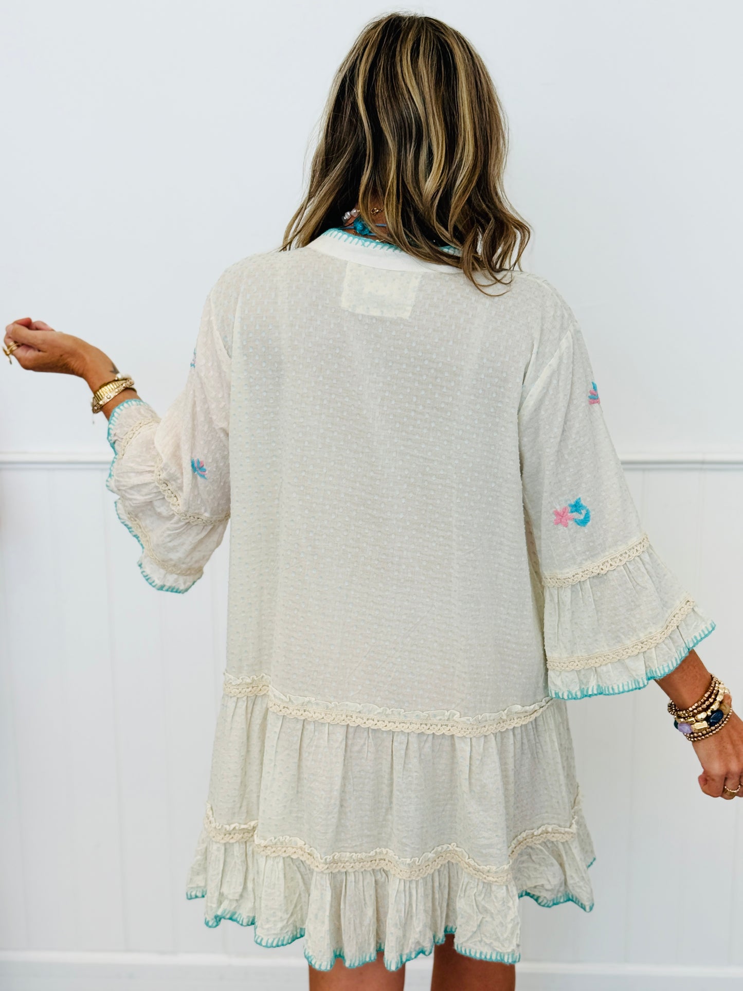 POL Natural Multi Button Down Mini Dress (Reg.)