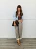 Light Blue/Cream Short Belted Trench Jacket (Reg.)