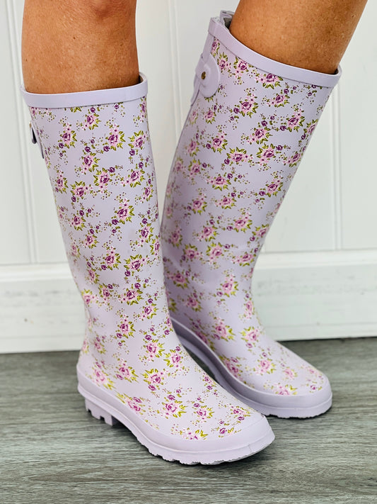 Lavender Dancing In The Rain Boots