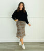 Leopard Fierce Mesh Midi Skirt (Reg.)