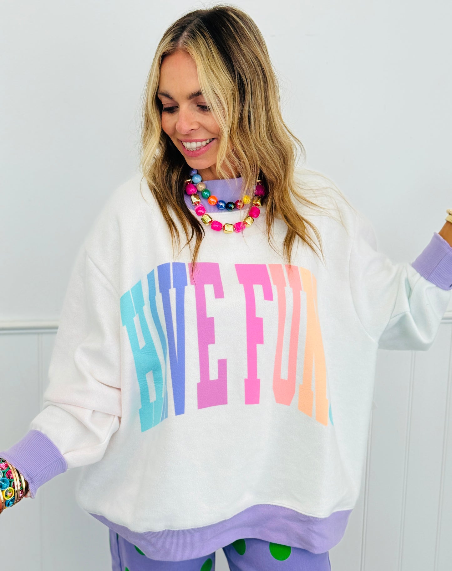 Have Fun 2-Sided Mock Sweatshirt (Reg.)