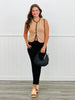 Black High Rise Cropped Pull On Pants (Reg. and Plus)