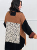 POL Black Thermal Floral Contrast Sweater (Reg)