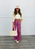 Linear Textured Knit Sweater Top (Reg.) - 4 Colors