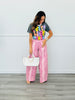 Pink Deer Wide Leg Barrel Pants (Reg.)