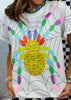 Queen Of Sparkles White Oversized Spider on Web Tee (Reg. and Plus)