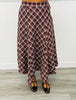 Plaid Midi Handkerchief Skirt (Reg.)-2 Colors
