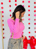 Pink Rhinestone Hearts Long Sleeve Top (Reg.)