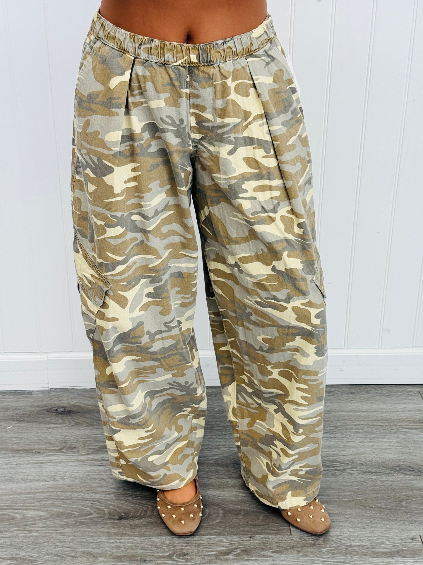 Stone Camo Cargo Pocket Pants (Reg.)