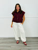 Burgundy Essential Teddy Sherpa Vest (Reg.)