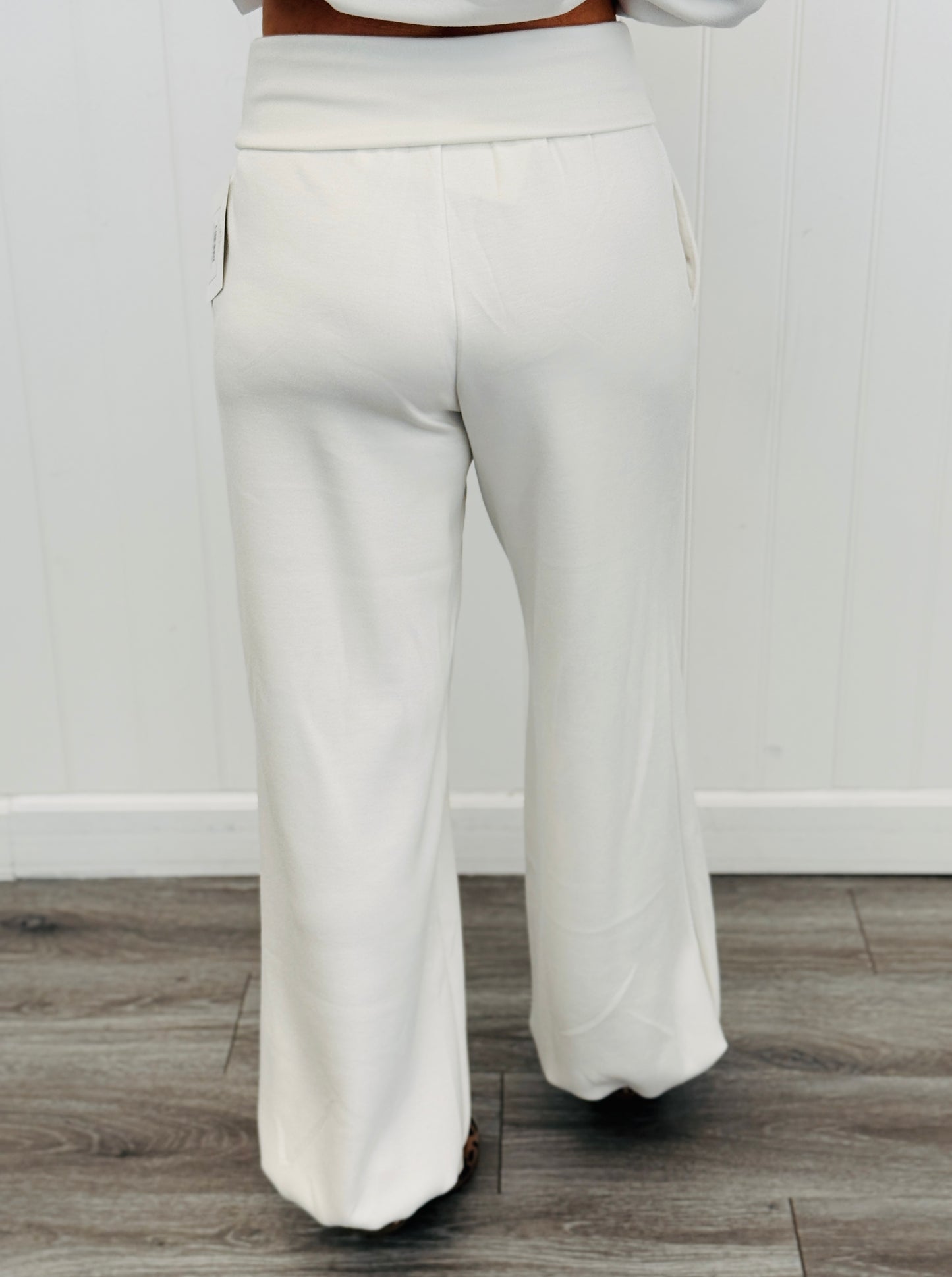 Fold Over Waistband Sweat Pants (Reg.) - 4 Colors