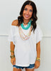 Cotton Slub Boat Neck Tee (Reg.)-8 Colors