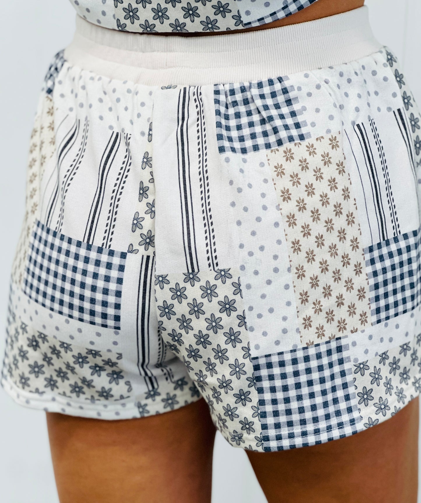 Navy Multi Print Shirt & Skort Set (Reg.)
