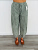 H Green Gingham Print Pants (Reg.)