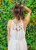 Golden Goddess White Midi Dress (Reg.)
