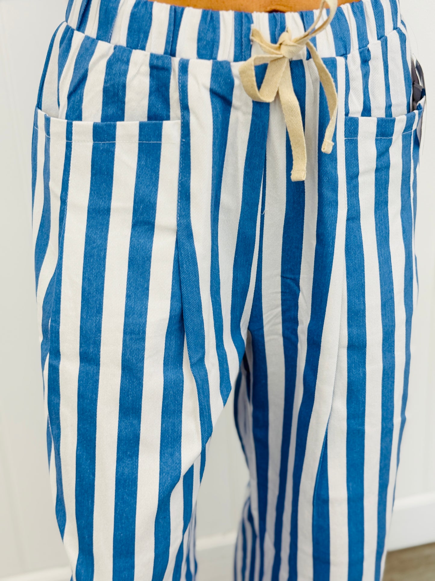 Colorful Striped Wide Leg Pants (Reg.)-3 Colors