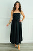 Black Crop Top and Balloon Maxi Skirt Set (Reg.)