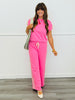 Lace Side Stripe Terry Sweatshirt (Reg.) - 2 Colors