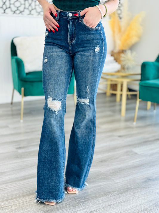 Risen Happy Days Flare Jeans (Reg & Plus)