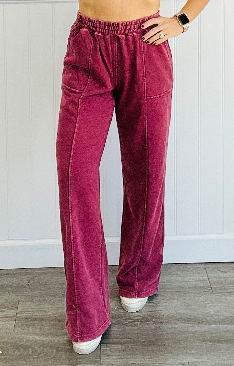 Mineral Washed French Terry Sweatpants (Reg. and Plus) - 3 Colors