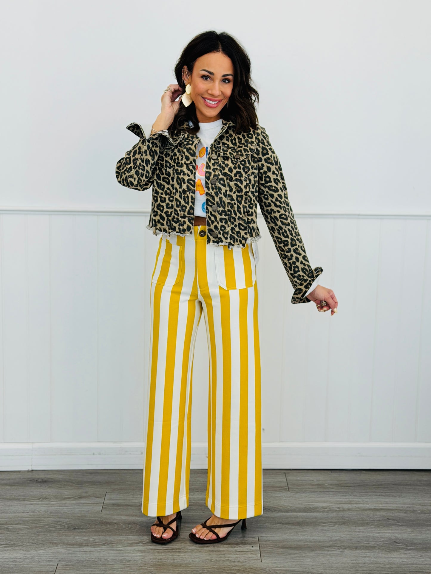 Bold Stripe Ankle Pants (Reg.)-4 Colors