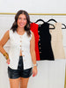 Solid Round Neck Vest Top (Reg.)-4 Colors