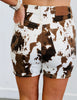 Judy Blue Brown Moo-ve Over Shorts (Reg. and Plus)