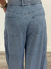 Queen Of Sparkles Denim Rhinestone Barrel Jeans (Reg. and Plus)