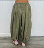Shirred Harem Pocket Pants (Reg.) - 2 Colors