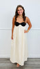 Sea Salt Fitted Bodice Maxi Silhouette Dress (Reg.)