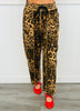 Mocha Leopard Print Utility Barrel Pants (Reg.)