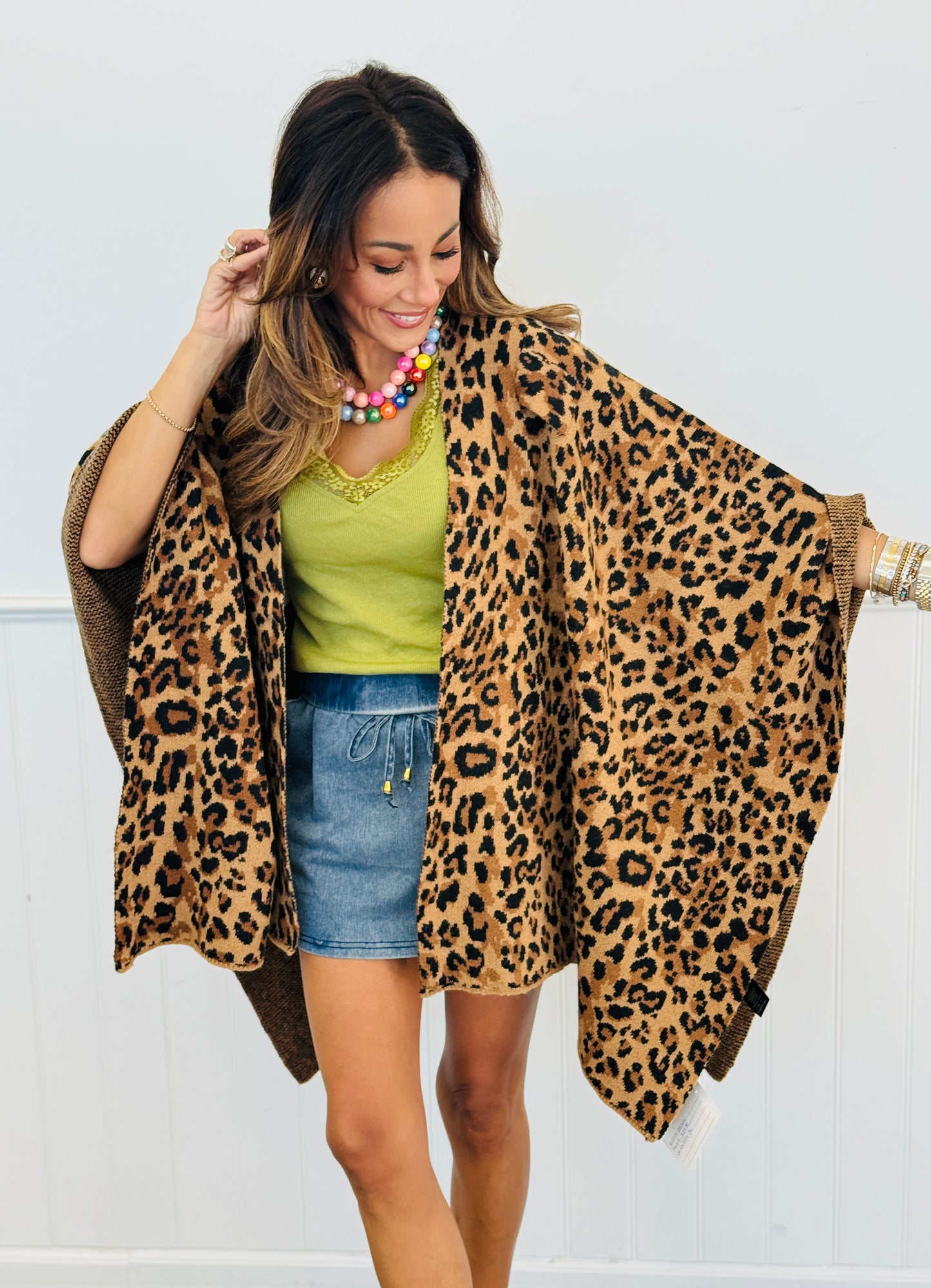 Wildly Chic Leopard Cardigan (OS)