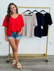 Reversible Short Sleeve Tee Top (Reg.)-4 Colors