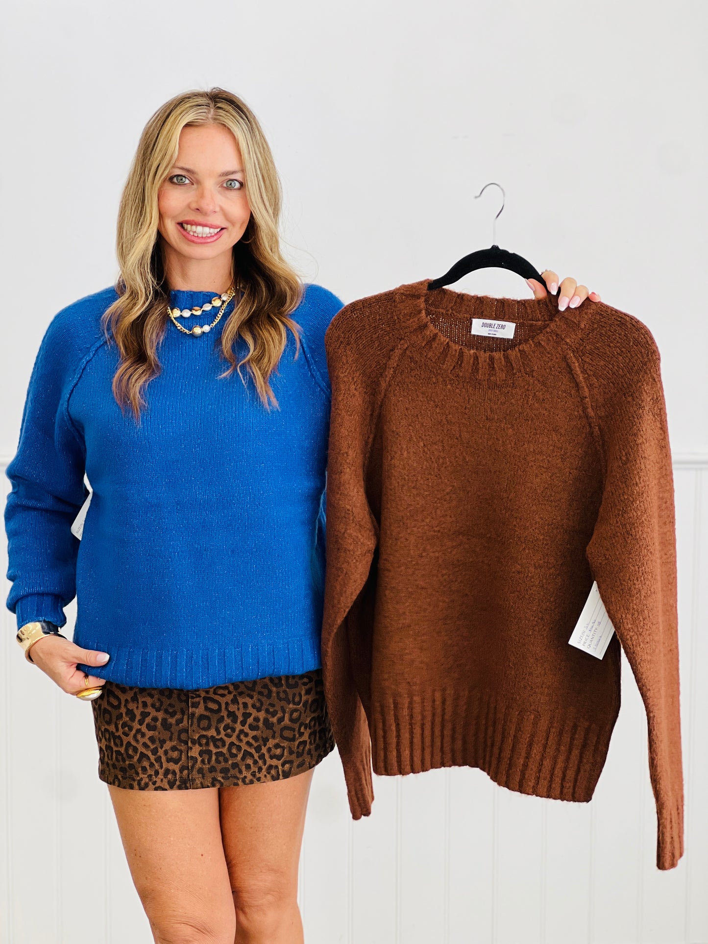 Raglan Sleeve Sweater Top (Reg.)-2 Colors