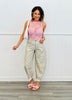 Over The Barrel Print Pants (Reg & Plus)-2 Colors