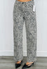 Zebra Print Vintage Straight Jeans (Reg.)